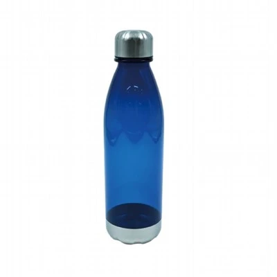 ଷ୍ଟେନଲେସ୍ ଷ୍ଟିଲ୍ ଲିଡ୍ ସହିତ 680ml ବ୍ଲୁ ସ୍ୱଚ୍ଛ ପ୍ଲାଷ୍ଟିକ୍ ପାଣି ବୋତଲ |